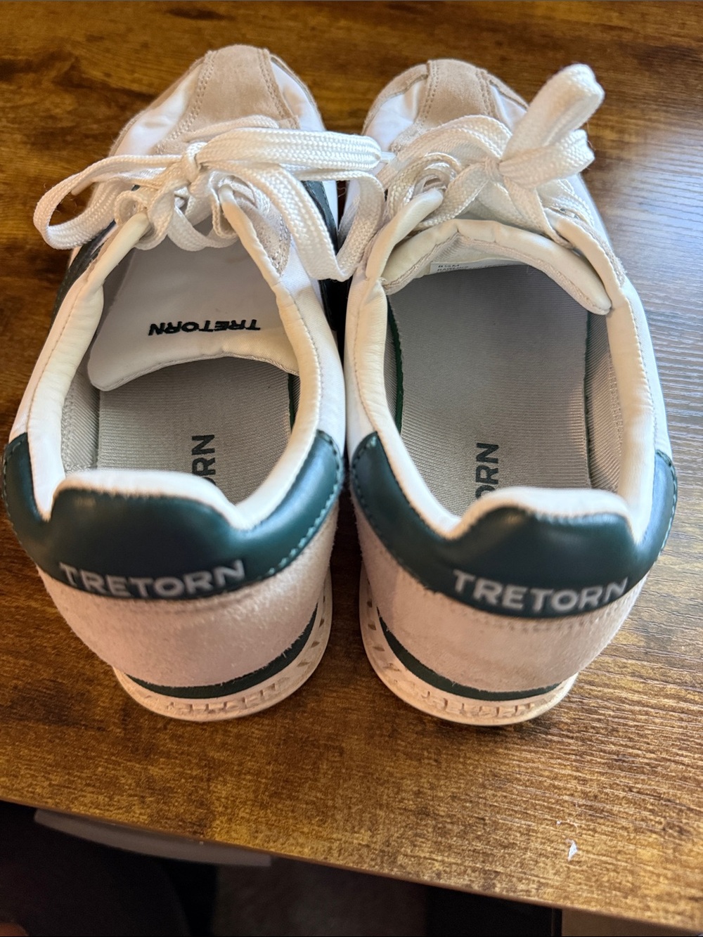 Tretorn Rawlins Women’s Size 8.5 Low-Top Sneakers in Beige and Dark Green - Picture 8 of 14